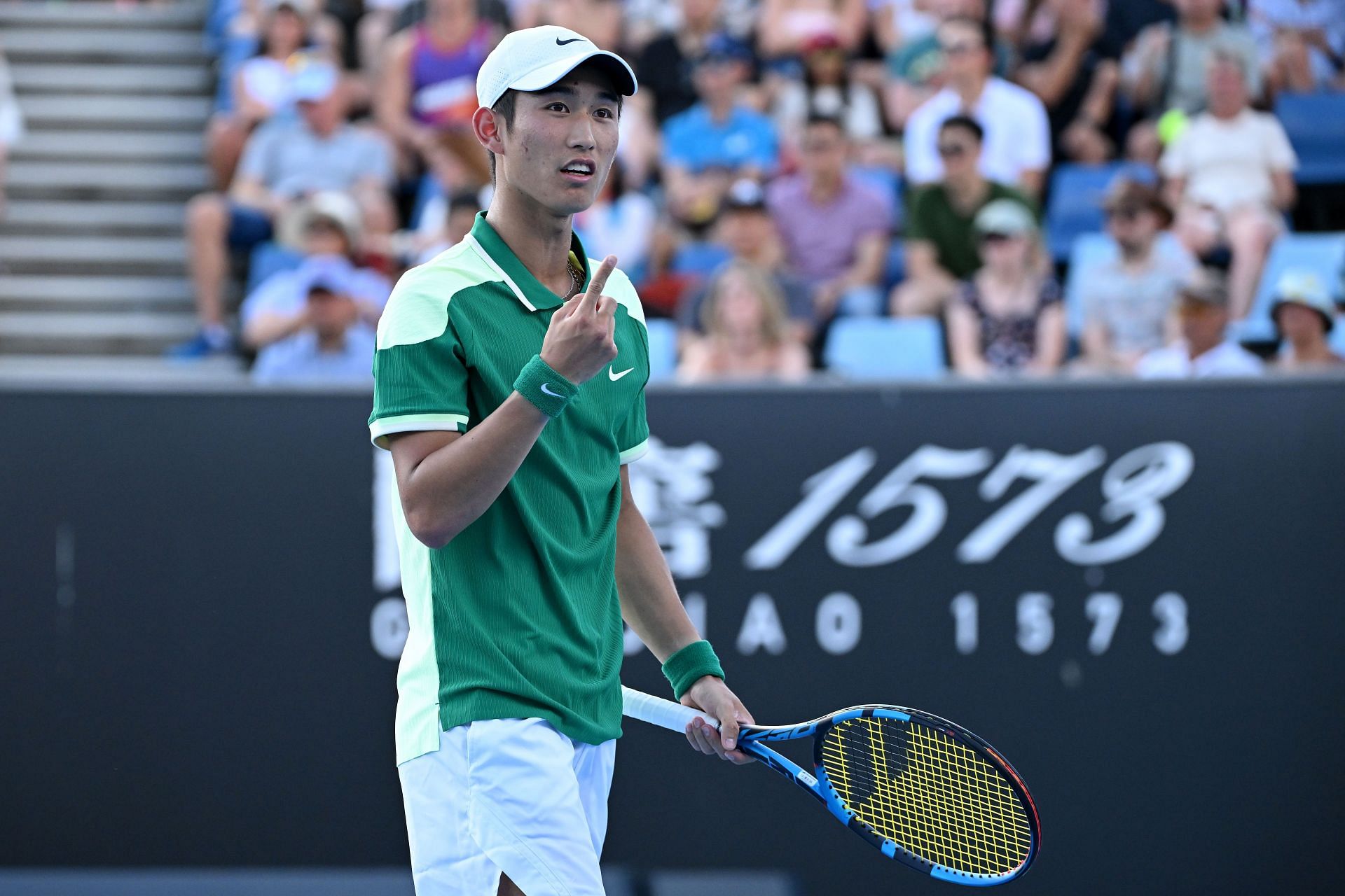 Shang is into the third round of a Major for the first time.